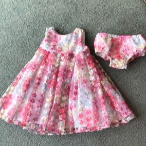 Spring flower dress the ribbon bow